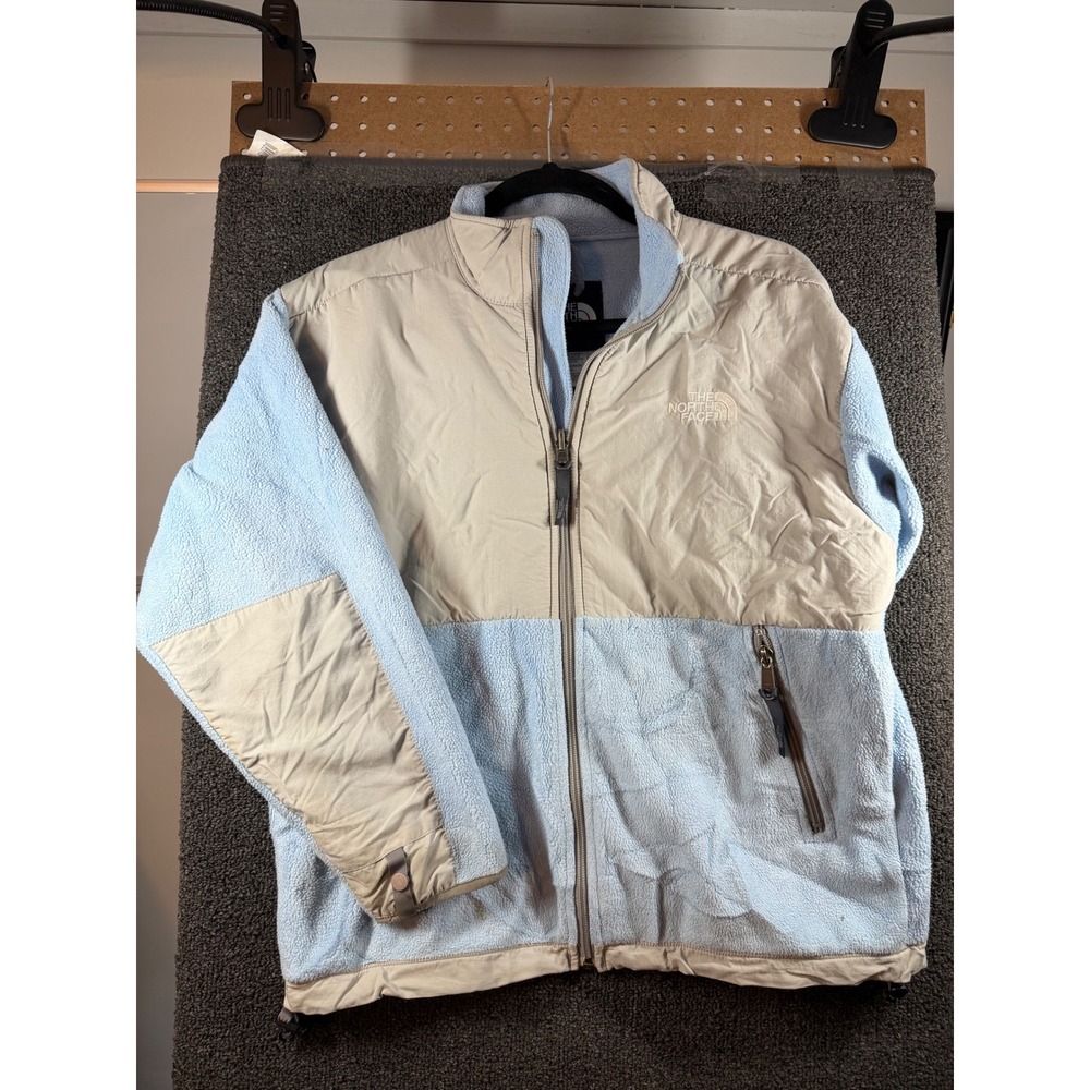 The North Face Denali Fleece Jacket Youth L Blue  Full Zip Mock Neck